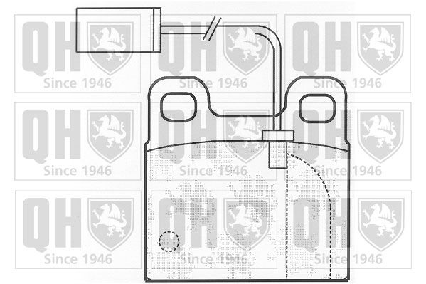 QUINTON HAZELL Комплект тормозных колодок, дисковый тормоз BP824